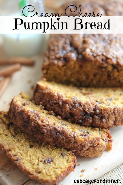 cream cheese pumpkin bread