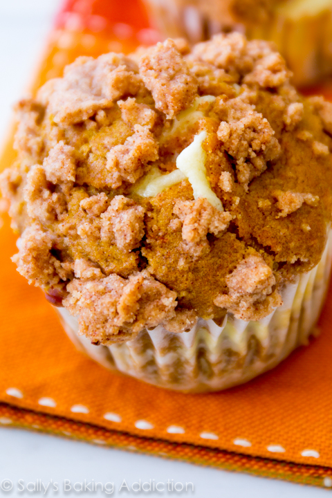 pumpkin cheese cake muffin