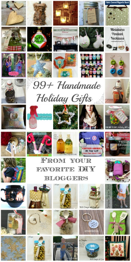 99 Handmade Holiday Gifts from your favorite DIY bloggers