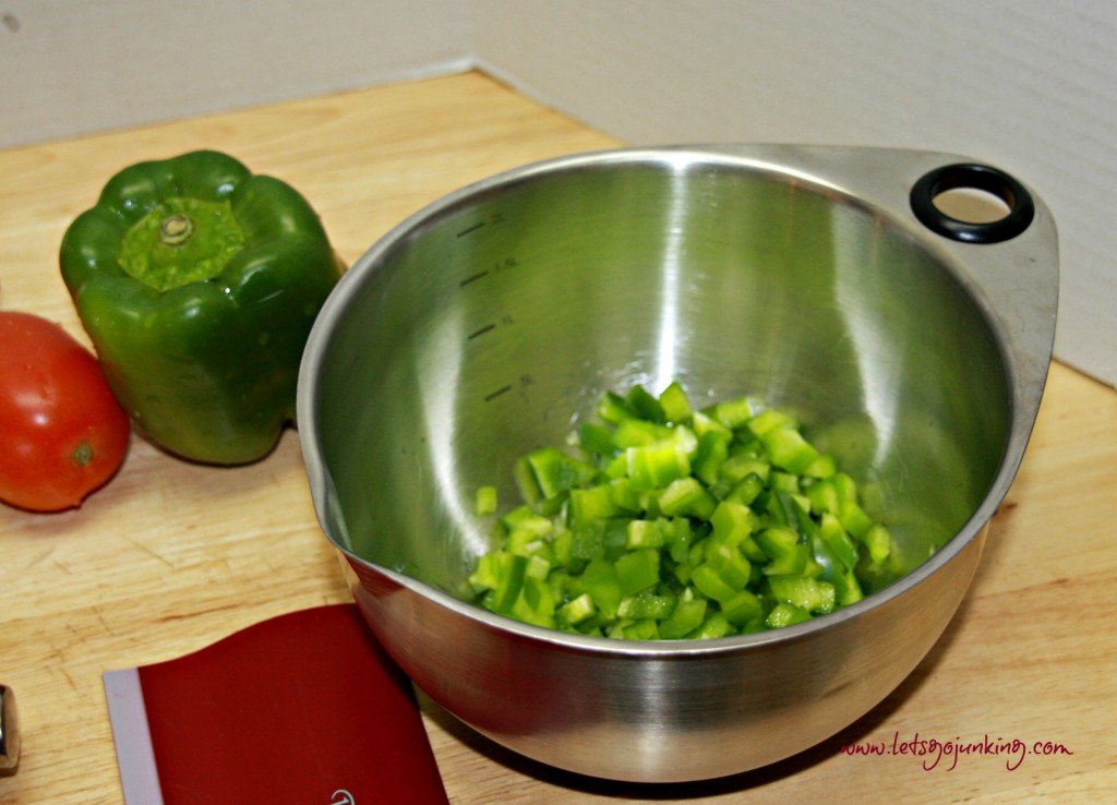 chopped peppers