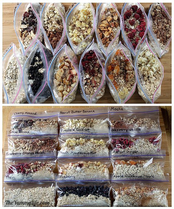 instant oatmeal bags