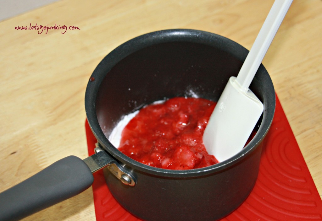 strawberry in pot